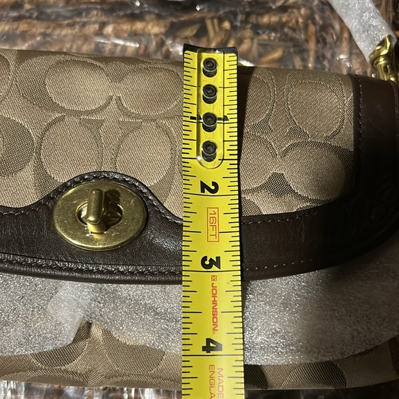 Coach Brown and Tan Monogram Large Wristlet BNWT - Picture 8 of 9